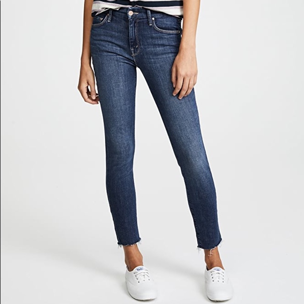 MOTHER Looker Ankle Fray Jean